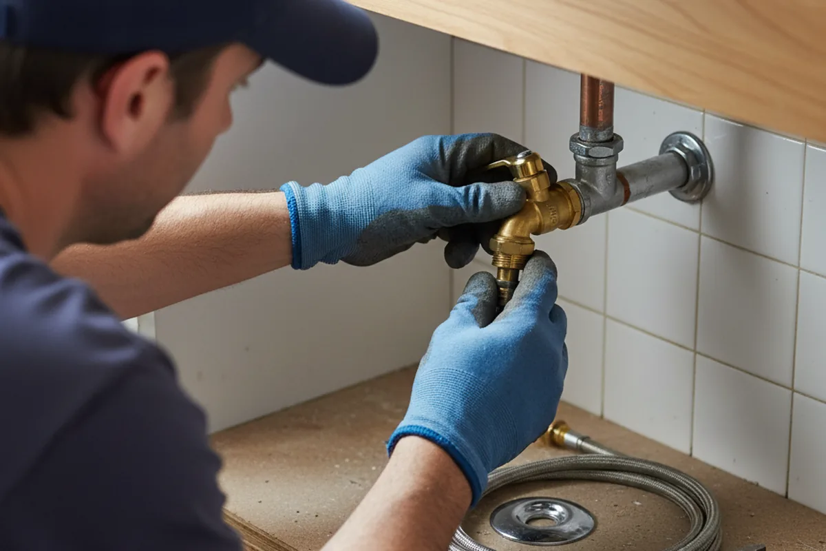 Shutoff valve and fitting work during Faucet and Fixture Repair in Burgettstown